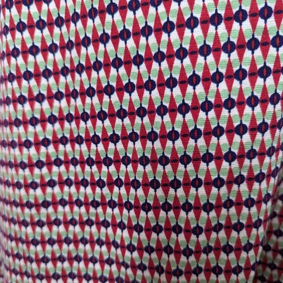 King Louie Lola Callaloo Dress Red M Retro Mod Stretchy - Picture 7 of 11